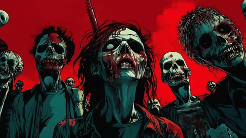 Graphic Novel Style Zombie Outbreak