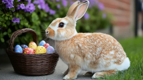 Bunny with Easter Basket