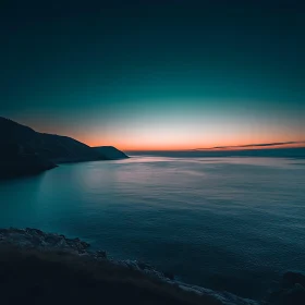 Coastal Tranquility: Evening Seascape