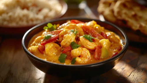 Savory Shrimp Curry in Creamy Sauce