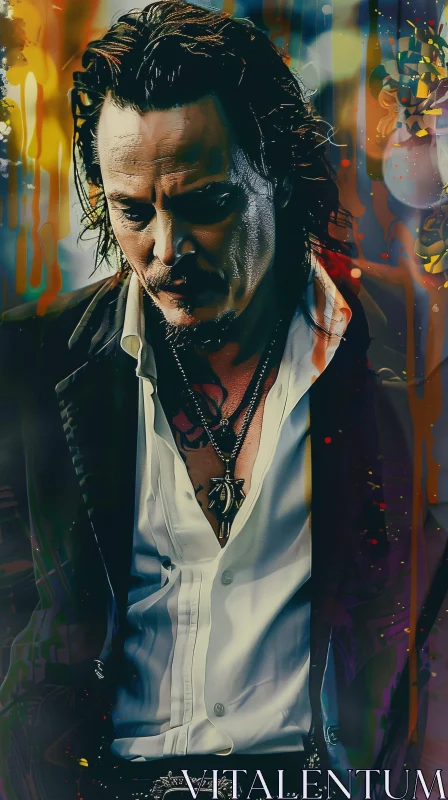 Johnny Depp Art Portrait AI Image