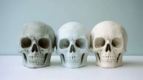 Memento Mori: Three Skulls Study