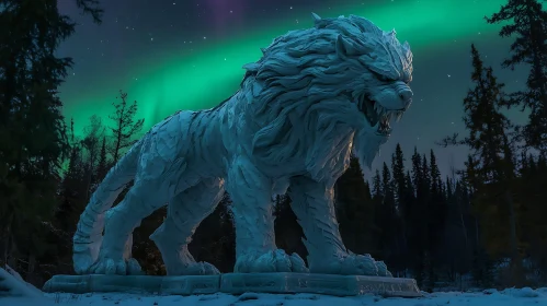 Frozen Lion Aurora Display