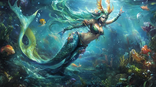 Mystical Mermaid of Underwater Realm