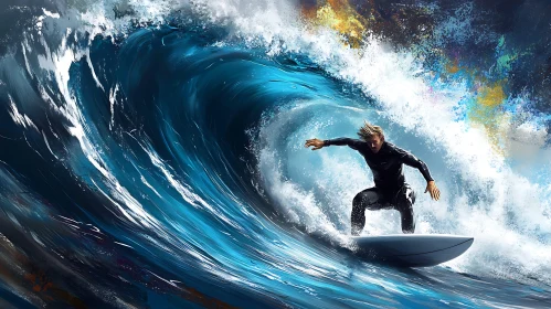 Ocean Wave Surfing Adventure