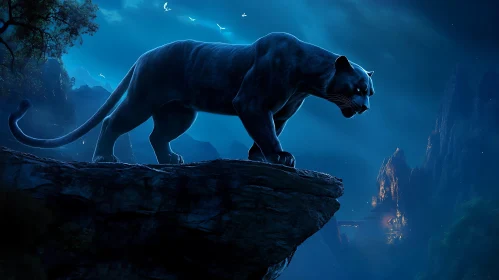 Panther on the Cliff Edge