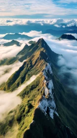 Cloud-Piercing Mountain Peaks