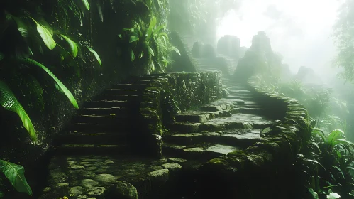 Ancient Forest Stairway