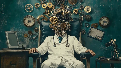 Mechanical Mind Doctor Portrait