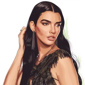 Sophisticated Digital Art of Kendall Jenner