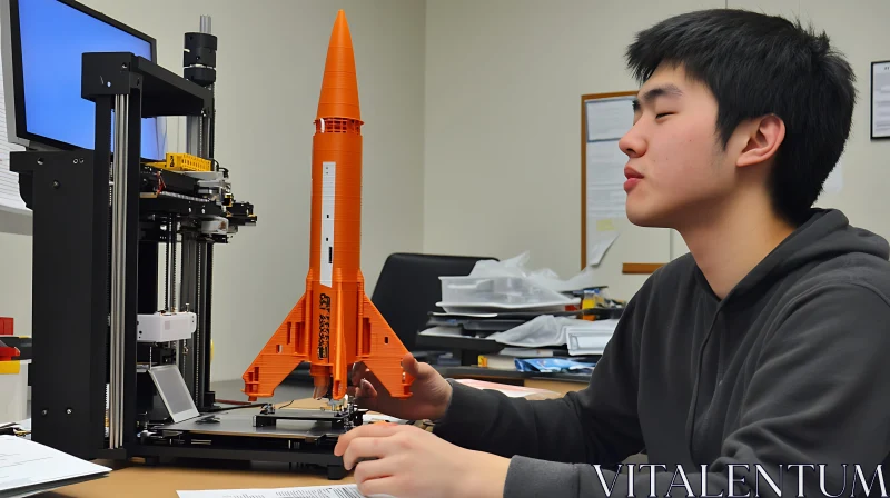 AI ART Rocket Model Creation with 3D Printer