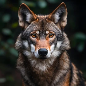 Amber-Eyed Wolf Stare - Animal Kingdom