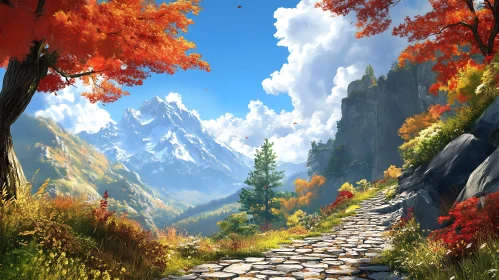 Scenic Autumn Mountain Vista