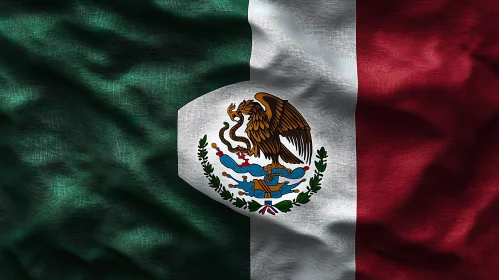 Textured Mexican National Flag