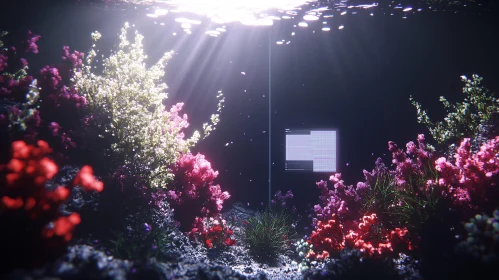 Submerged Garden with Luminescent Data