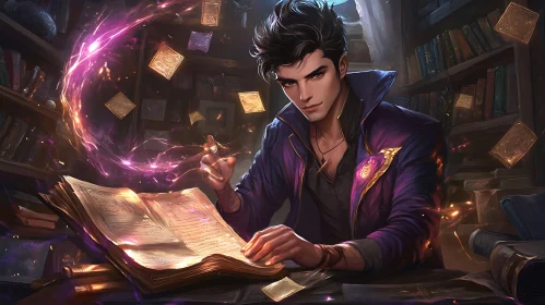 Magical Portrait of Wizard