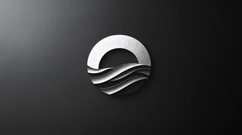 Abstract Wave Pattern in Circular Form