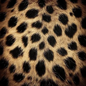Detailed Leopard Fur Pattern
