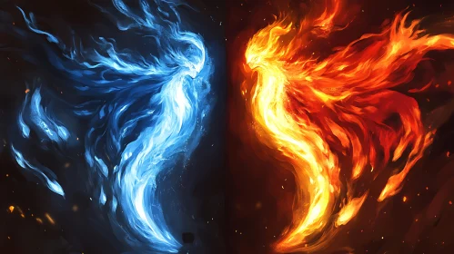 Abstract Fire and Ice Energy