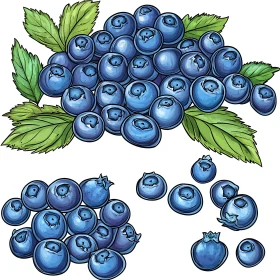 Blueberry Delight: A Fruity Still Life