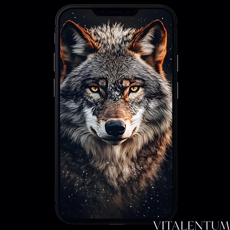 Wolf Stare AI Image