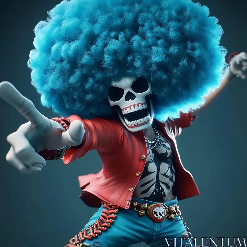 Funky Skeleton Character AI Image