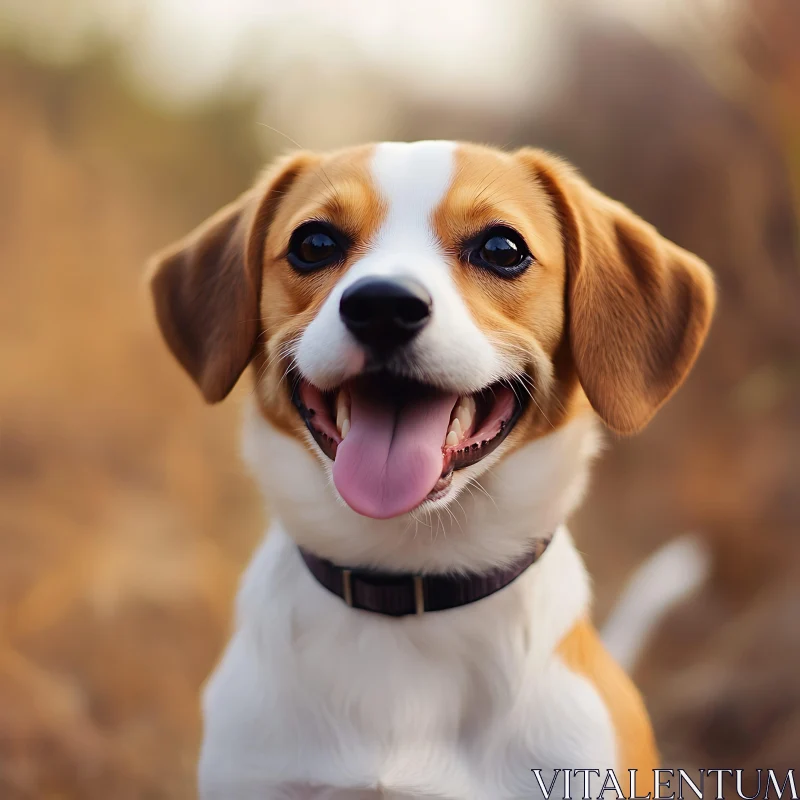 Happy Puppy Portrait AI Image