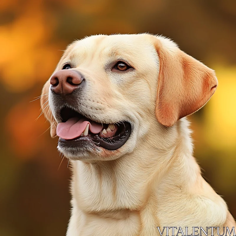 Joyful Labrador Retriever Portrait AI Image