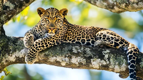Resting Leopard Portrait
