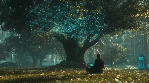 Meditative Connection: Digital Tree Network