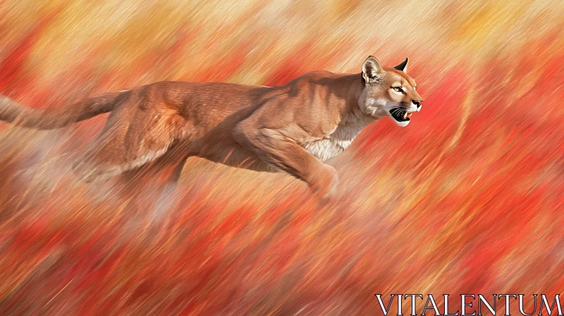 Pouncing Puma AI Image