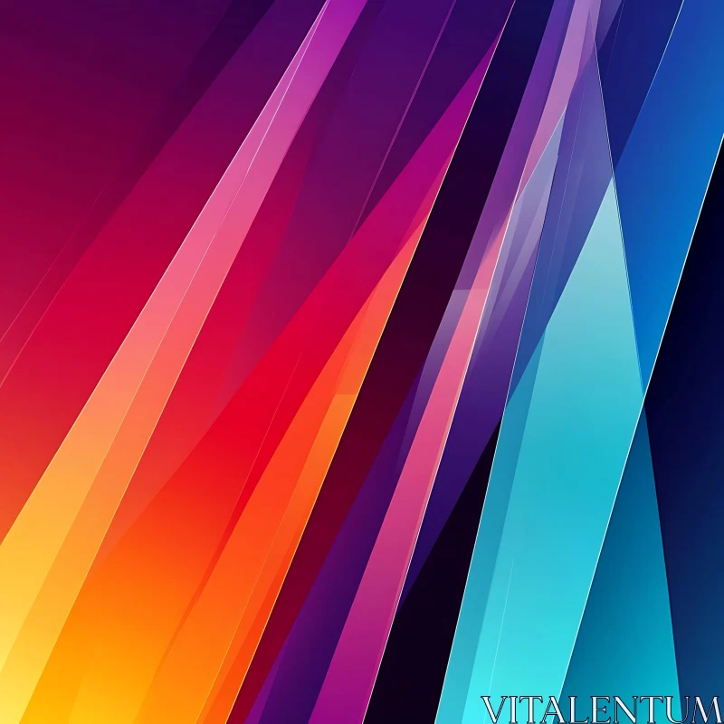 Colorful Geometric Abstract AI Image