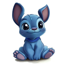 Charming Animated Creature with Big Eyes