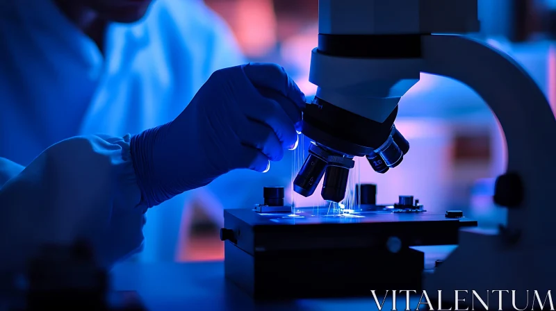AI ART Scientific Research with Microscope