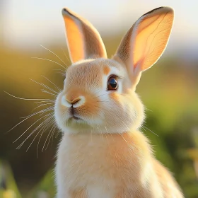 Close-up of a Cute Rabbit