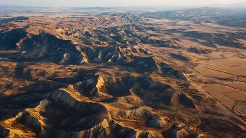 Sweeping Mountain Landscape from Above