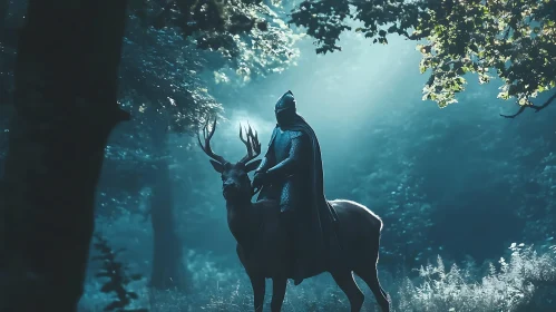 Armored Rider on Deer