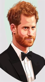 Artistic Representation of Prince Harry