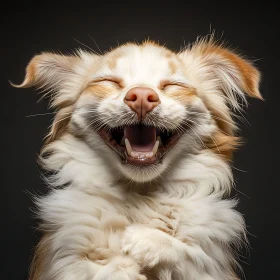 Cheerful Dog with Wide Grin