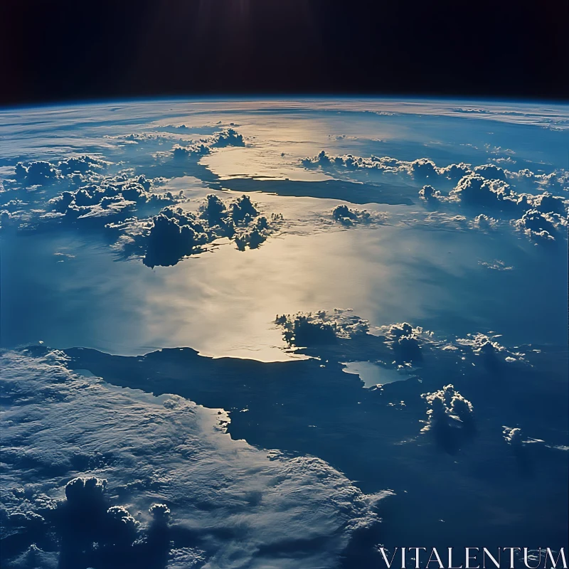 AI ART Celestial Earth: A View from Above