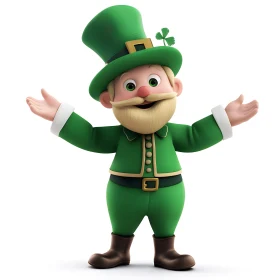 St. Patrick's Day Leprechaun Character