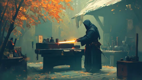 Medieval Blacksmith Creates Sword Art