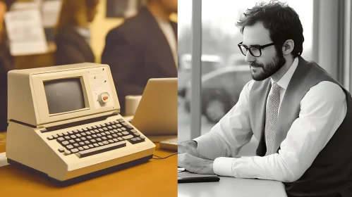 Old Computer and Modern Man