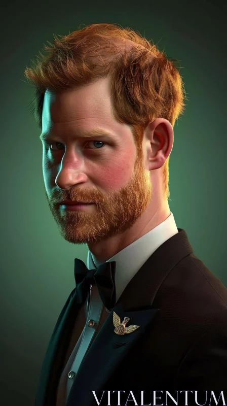 AI ART Prince Harry Detailed Portrait