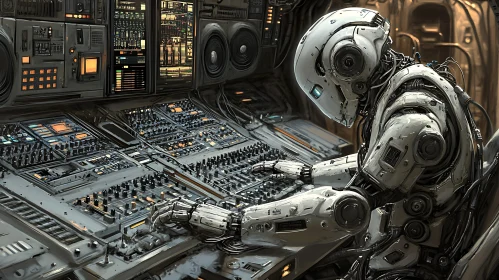 Robotic Audio Technician in Studio