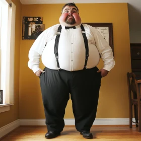 Man in Formal Wear with Bow Tie