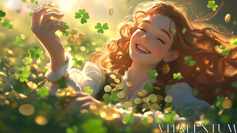 St. Patrick's Day Joy AI Image