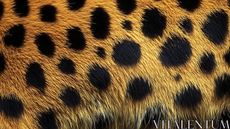 Golden Spotted Fur Close-Up AI Image