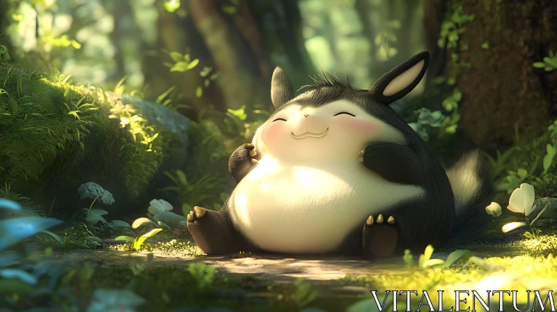 Happy Forest Animal Illustration