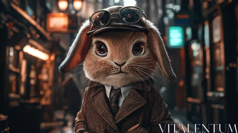 Rabbit in a Coat: An Urban Scene